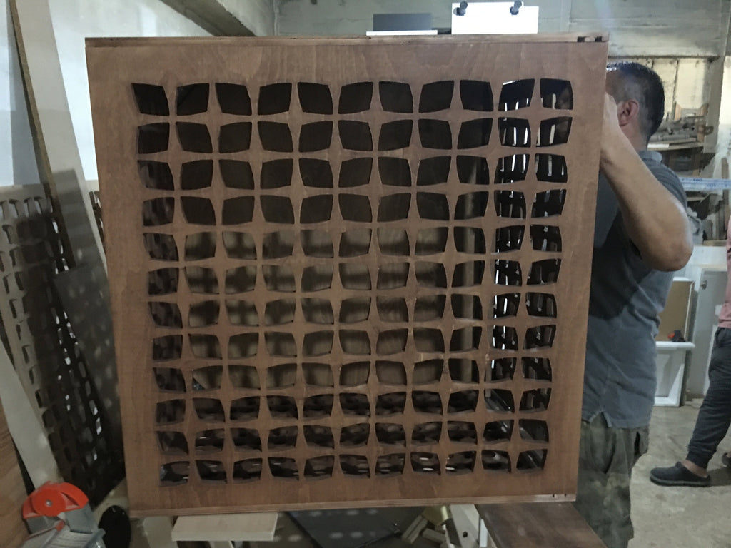 Modern Wooden Dog Crate with Sliding Door: Customizable Pet Furniture