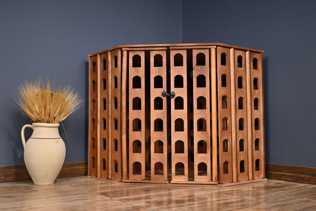 Corner Wooden Dog Crate – Space-Saving Design