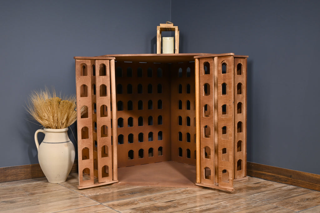 Corner Wooden Dog Crate – Space-Saving Design