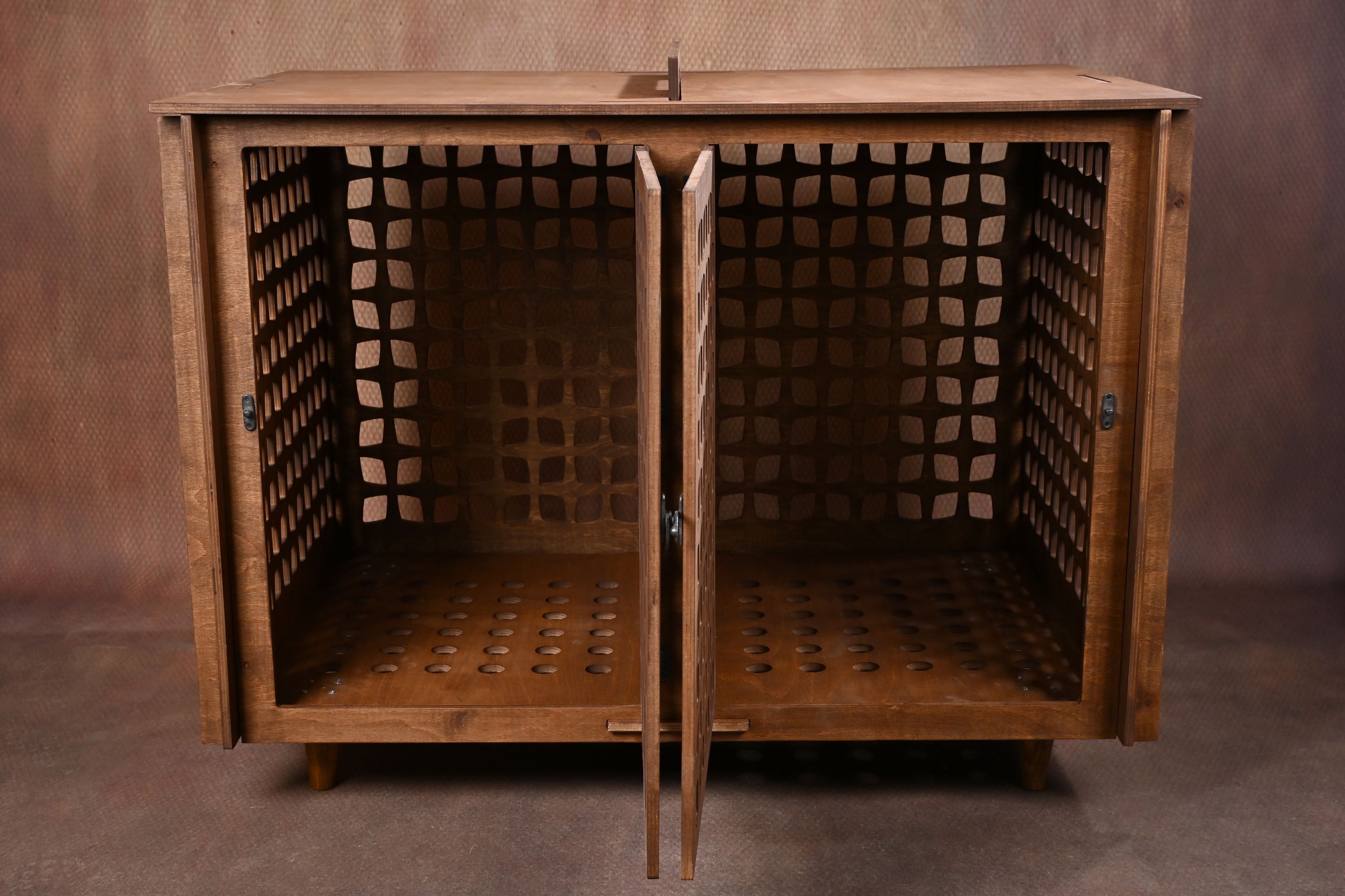 Removable Divider Wooden Dog Crate | TOLOTUN Pet House