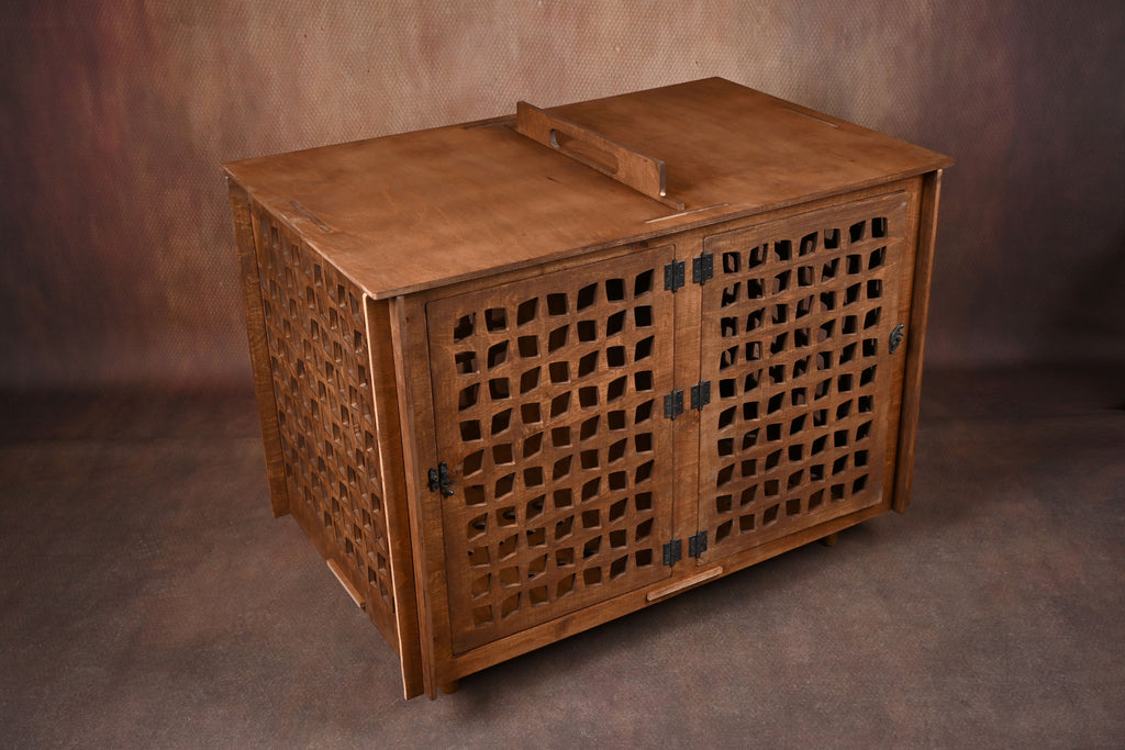 Removable Divider Wooden Dog Crate | TOLOTUN Pet House