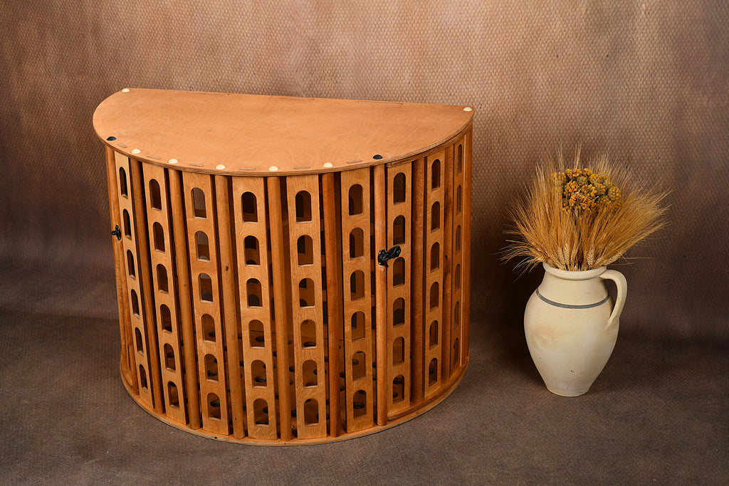 Coliseum Wooden Dog Crate with Dual Front Doors – Indoor Pet Furniture