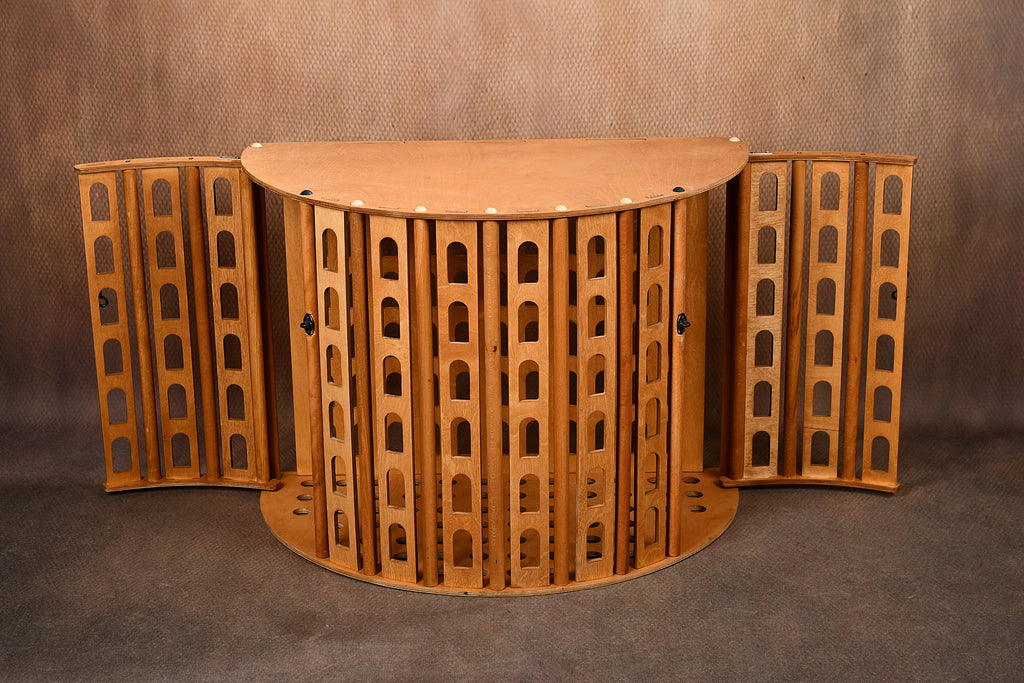 Coliseum Wooden Dog Crate with Dual Front Doors – Indoor Pet Furniture