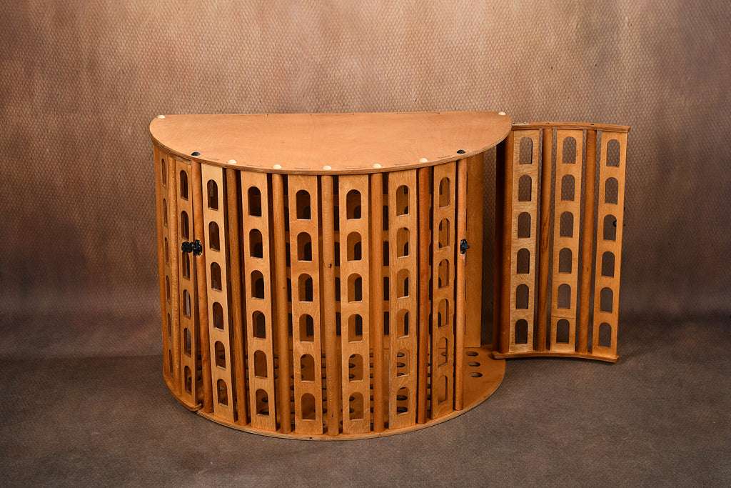 Coliseum Wooden Dog Crate with Dual Front Doors – Indoor Pet Furniture