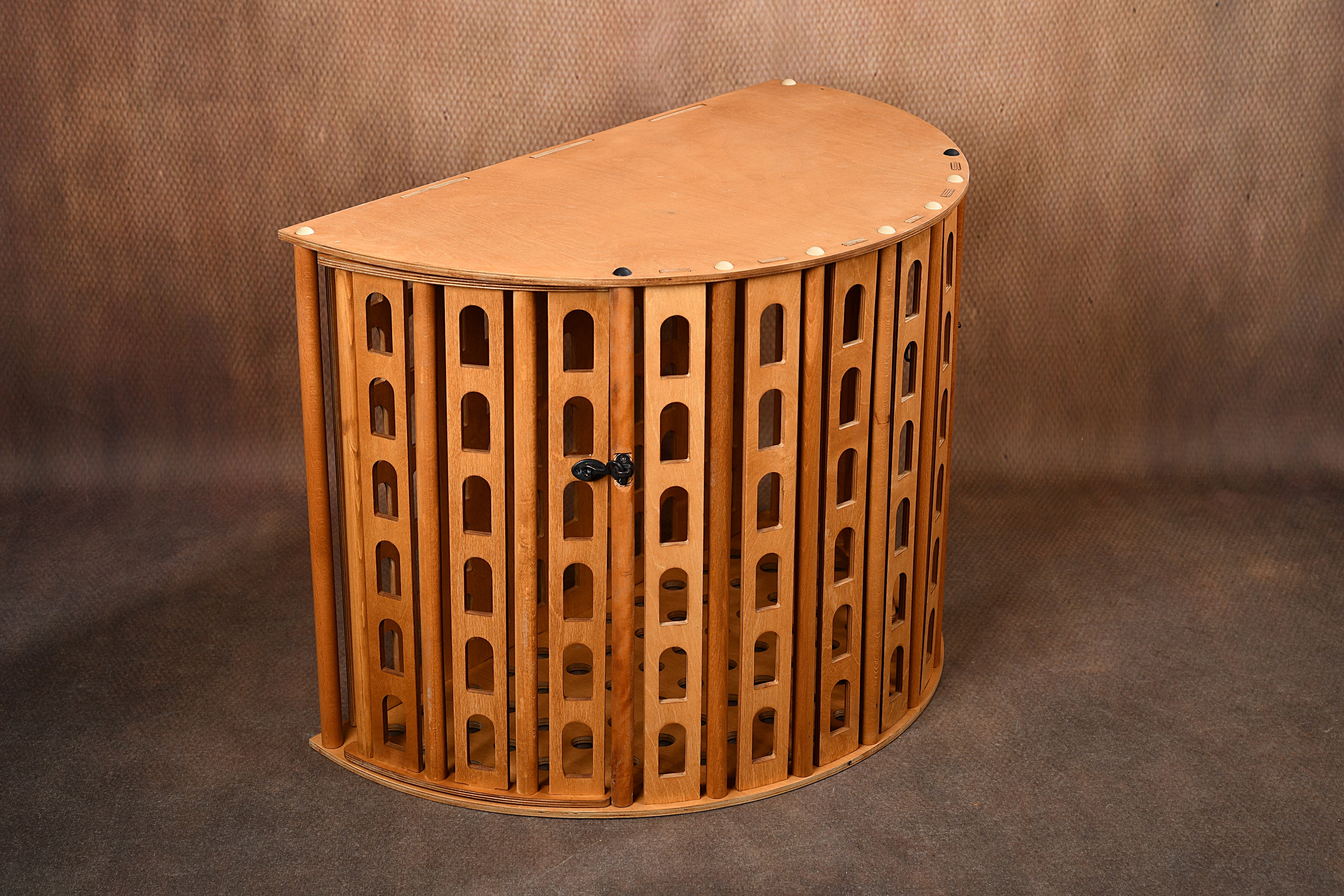 Coliseum Wooden Dog Crate with Dual Front Doors – Indoor Pet Furniture