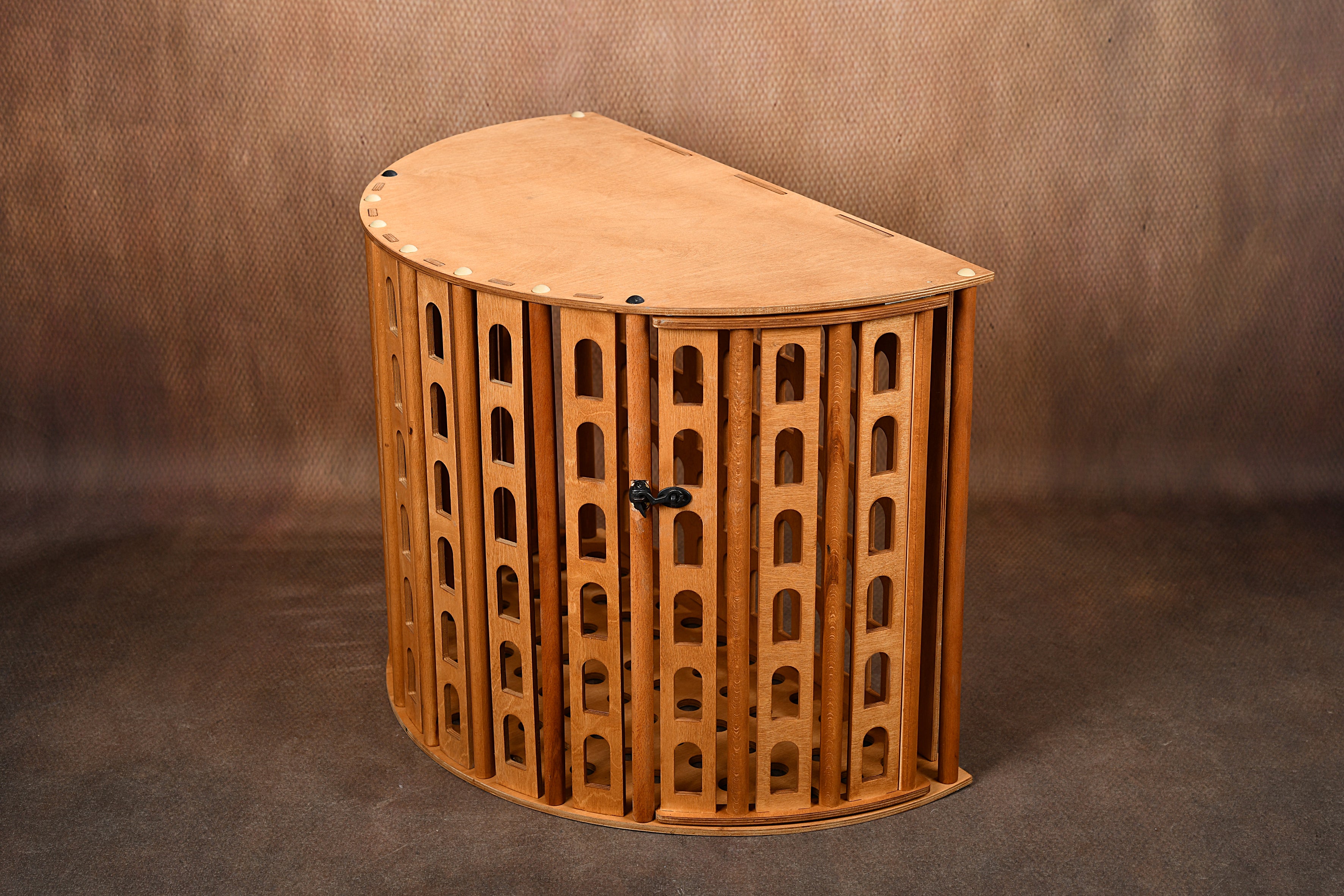 Coliseum Wooden Dog Crate with Dual Front Doors – Indoor Pet Furniture