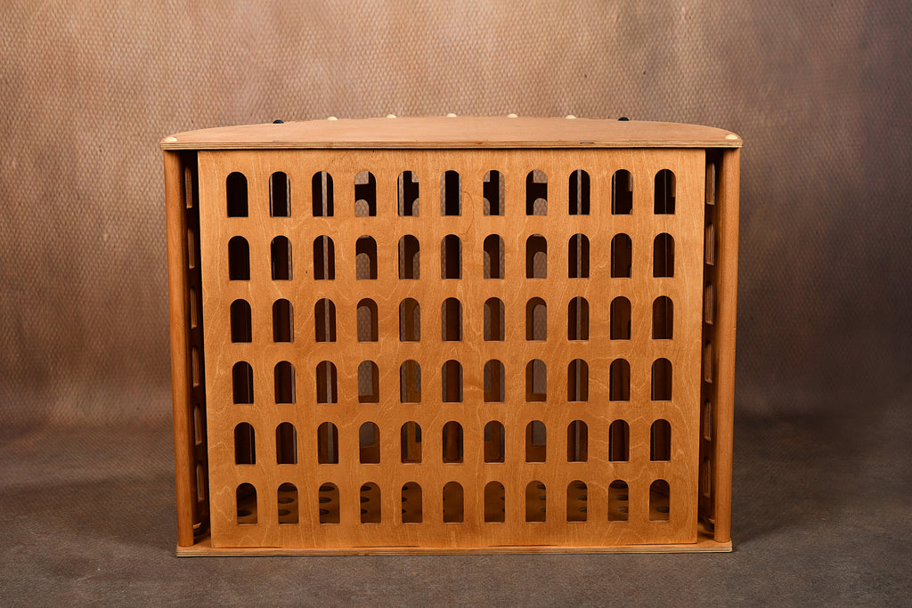 Coliseum Wooden Dog Crate with Dual Front Doors – Indoor Pet Furniture