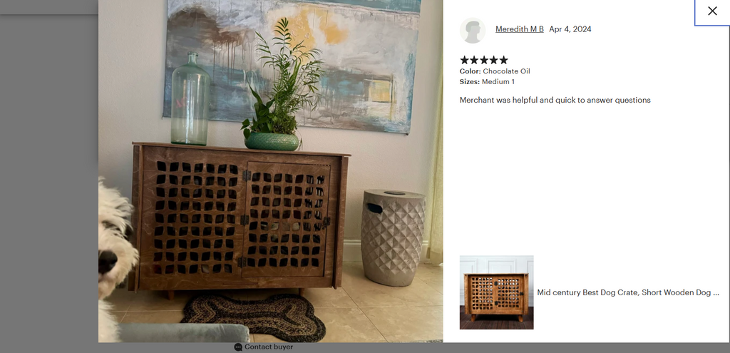 decorative dog crate