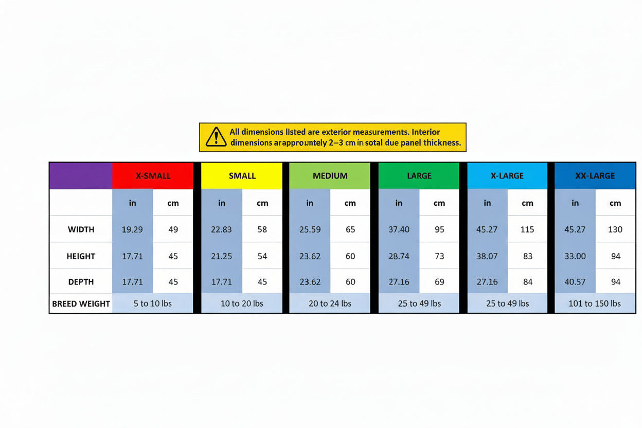 Removable Divider Wooden Dog Crate | TOLOTUN Pet House