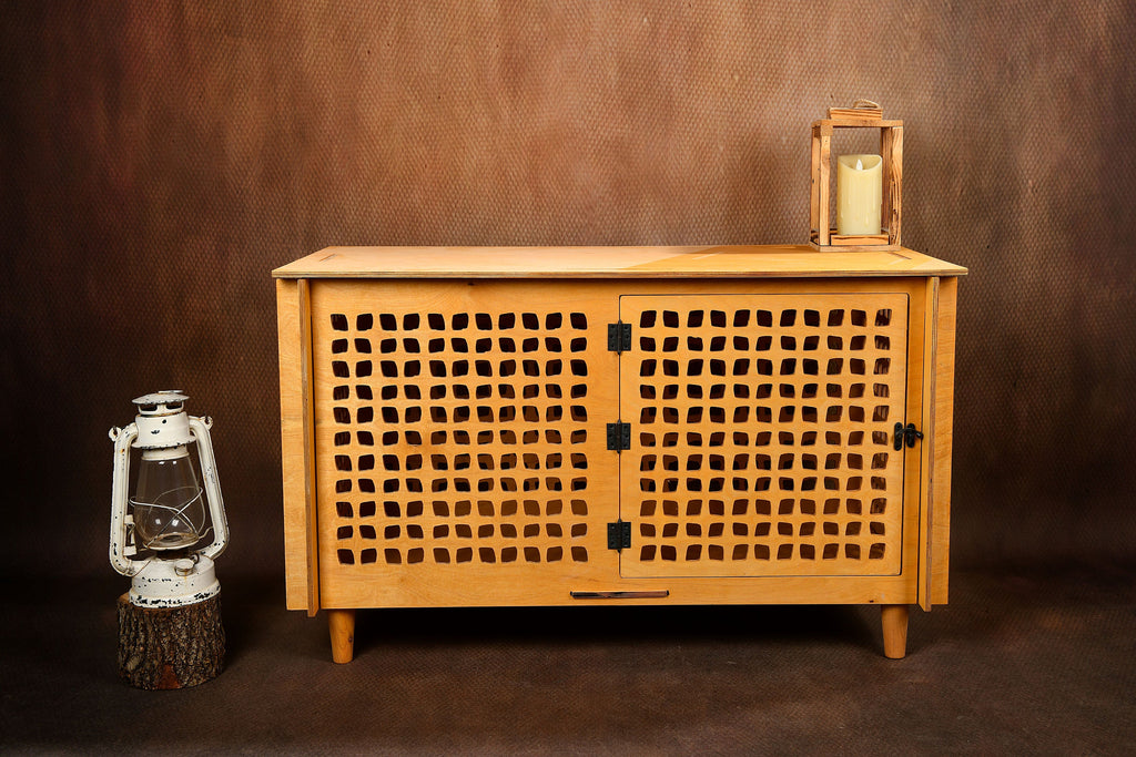 Mid-Century Modern Wooden Dog Crate Furniture: Indoor Pet House